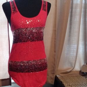 Sequin tank top